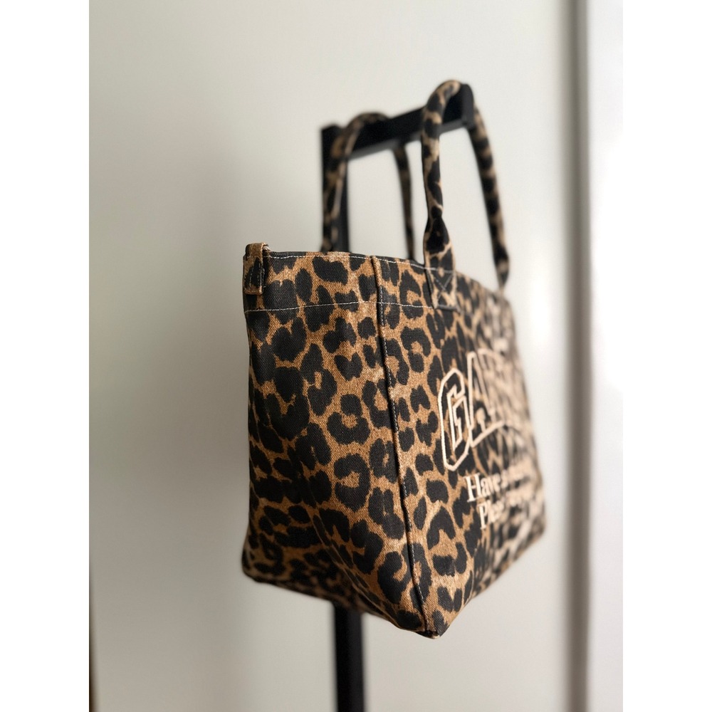 GANNI Top Handle Shoulder Bag - One Size - Animal Print - Picture 4 of 9